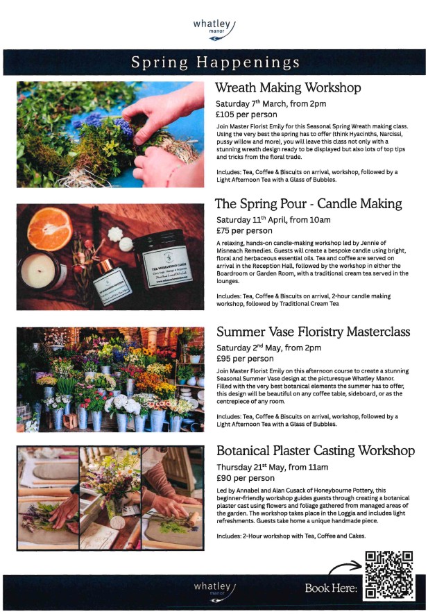 Whatley Manor - Spring Happenings